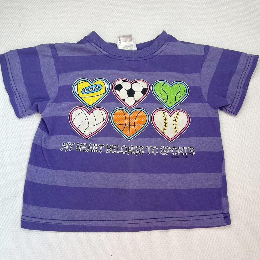 Vintage Basic Image My Heart Belongs To Sports Tee